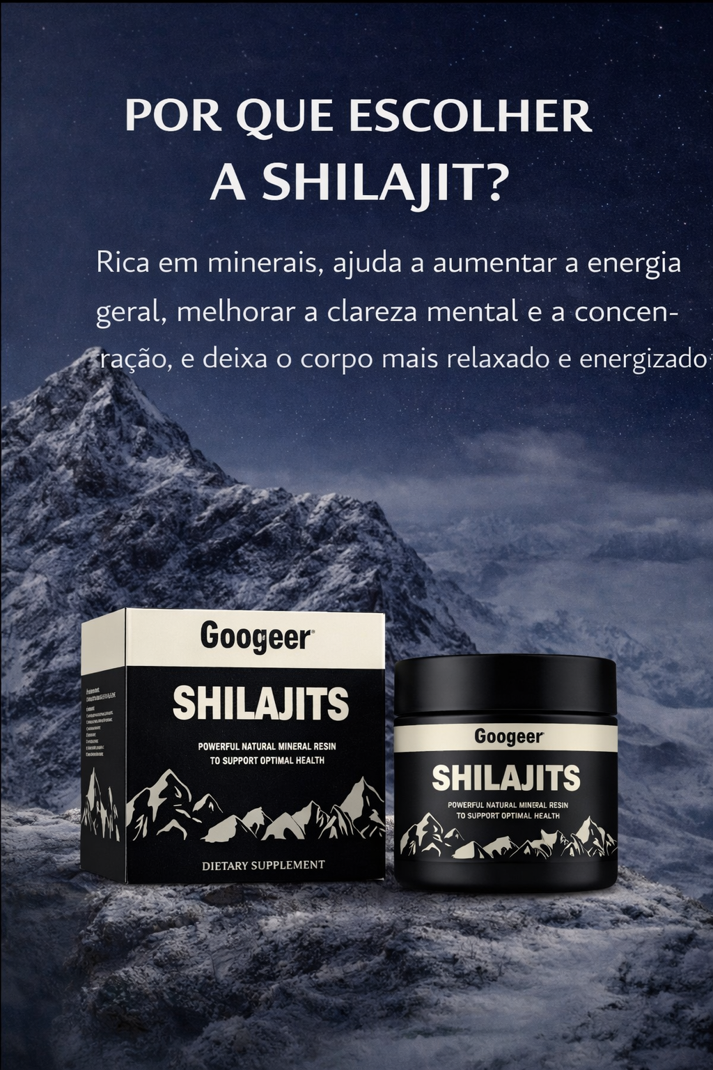 Shilajit Puro Himalaia – Qualidade Premium