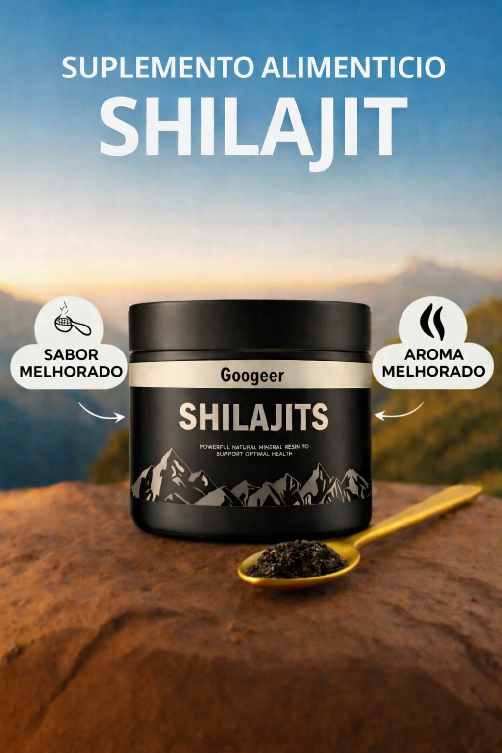 Shilajit Puro Himalaia – Vista Principal