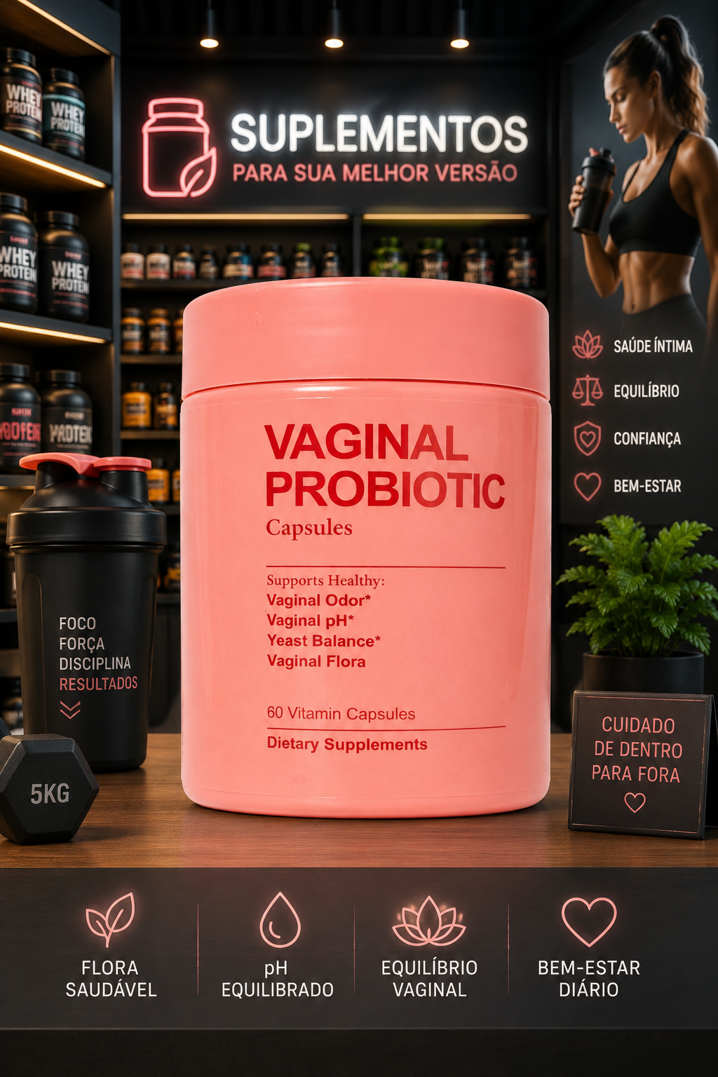 Probiótico Vaginal em cápsulas